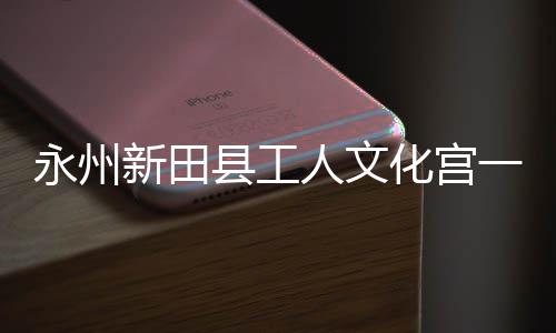 永州一楼演艺投用大厅新田县工人文即将建成化宫