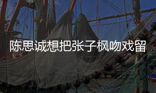 吻戏味太浓把张被吐子枫留给刘昊然 陈思诚想槽爹